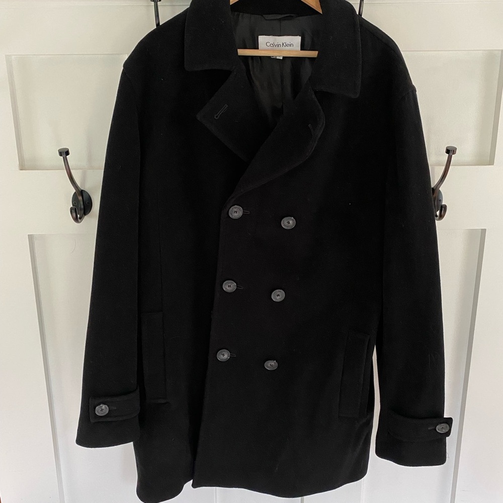 Calvin Klein Men’s Black Peacoat